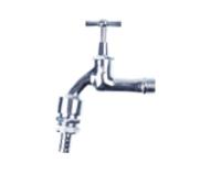 Kirchhoff Messing uitlaatventiel met T-greep, chroom, 1/2"ET x 3/4"ET x 1/2"-mondstuk, met buisbeluchter en terugslagklep - 986193155