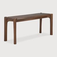 Ethnicraft Eetkamerbank 'PI' Gevernist Teakhout, 126cm, kleur Bruin