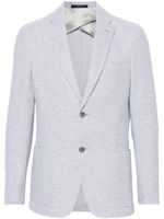 Boggi Milano blazer en coton à simple boutonnage - Gris