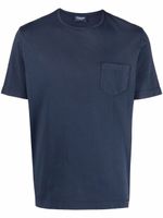 Drumohr t-shirt à poche plaquée - Bleu
