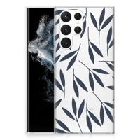 Samsung Galaxy S22 Ultra | TPU Case | Leaves Blue Samsung Galaxy S22 Ultra | TPU Case | Leaves Blue