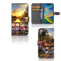 iPhone 14 Plus | Flip Cover | Amsterdamse Grachten | Portemonnee hoesje