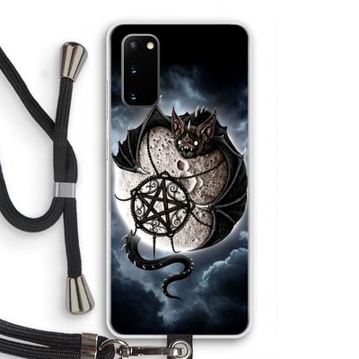 Volle maan: Samsung Galaxy S20 Transparant Hoesje met koord
