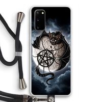 Volle maan: Samsung Galaxy S20 Transparant Hoesje met koord