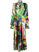 Natasha Zinko robe longue à imprimé graphique - Multicolore