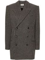 The Mannei blazer croisé à motif pied-de-poule - Gris