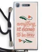 Optimistic flower girl: Sony Xperia XZ1 Transparant Hoesje met koord