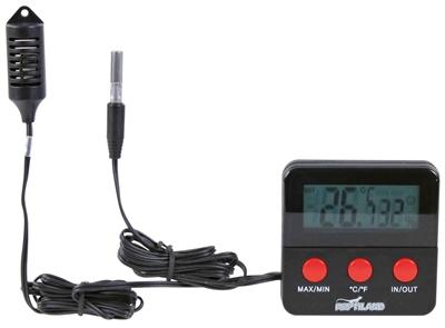 TRIXIE REPTILAND THERMOMETER / HYGROMETER DIGITAAL MET AFSTANDSSENSOR 6X6 CM