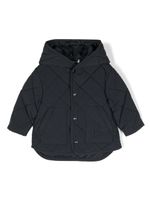 Emporio Armani Kids veste boutonnée à capuche - Bleu