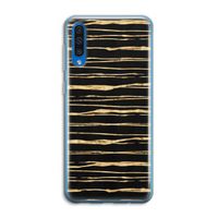 Gouden strepen: Samsung Galaxy A50 Transparant Hoesje Gouden strepen: Samsung Galaxy A50 Transparant Hoesje