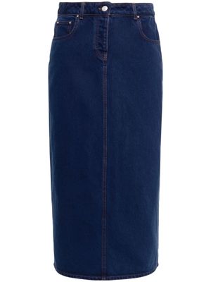 Claudie Pierlot Denim midi-rok - Blauw Claudie Pierlot Denim midi-rok - Blauw