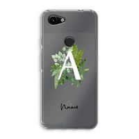 Green Brush: Google Pixel 3a Transparant Hoesje Green Brush: Google Pixel 3a Transparant Hoesje
