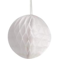 Creativ Company Pompon van papier, d 8 cm, wit, 10 stuk/ 1 doos