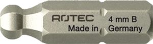 Rotec PRO Insertbit inbus SW4,0 L=25mm C 6,3 Kogelkop BASIC - 10 stuks - 8111040