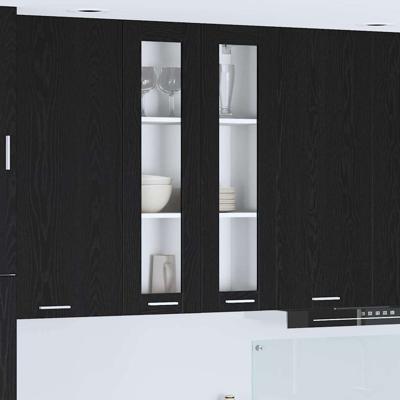 Hangkast Riga Zwart Eiken 60 x 31 x 100 cm Bewerkt hout Hangkast Riga Zwart Eiken 60 x 31 x 100 cm Bewerkt hout