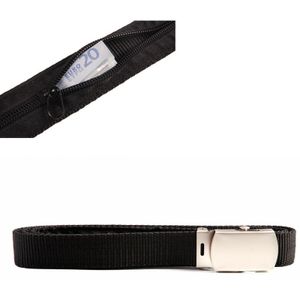 Money belt/anti-diefstal canvas riem met opbergvak