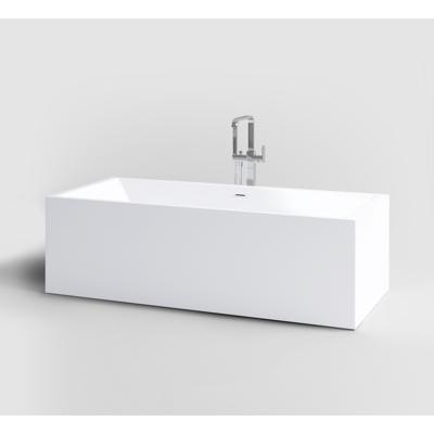 Clou InBe Vrijstaand Ligbad Rechthoekig 180x80x60 cm Acryl Wit Met Overloop Wit Clou