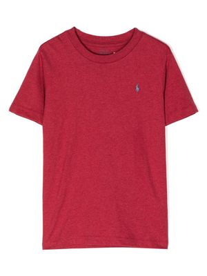 POLO RALPH LAUREN KIDS t-shirt en coton à motif Polo Pony - Rouge