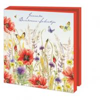 Kaartenmapje Klaprozen, Janneke Brinkman-Salentijn 10 Stuks