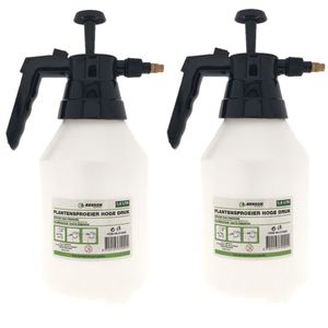 Set van 2x stuks drukspuit/plantensproeier 1,5 L