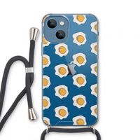 Bacon to my eggs #1: iPhone 13 mini Transparant Hoesje met koord