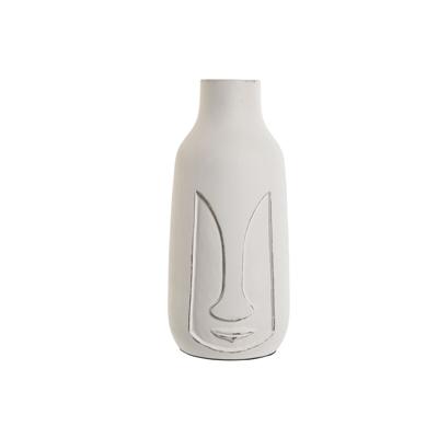 Vaas Home ESPRIT Wit Mangohout Modern Gezicht 15 x 15 x 30 cm
