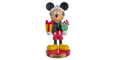 Mickey W-Present Nutcracker 10 inch - Kurt s adler