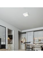 Home sweet home ska LED plafondlamp vierkant ↔ 17 cm wit - thumbnail