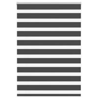 VidaXL Zebra rolgordijn 110x150 cm stofbreedte 105,9 cm zwart