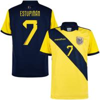 Ecuador Authentic Shirt Thuis 2024-2025 + Estupiñán 7 (Fan Style)