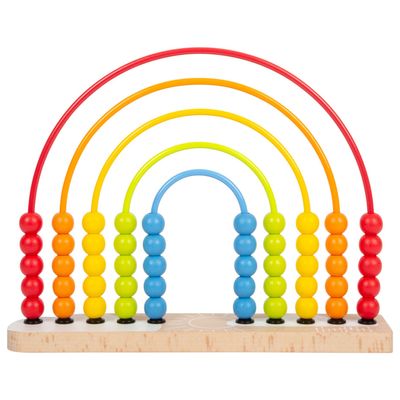 Small Foot - houten motoriekspiraal regenboog