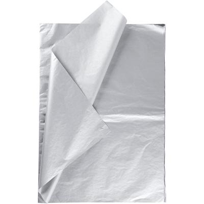 Creativ Company Tissuepapier, vel 50x70 cm, 17 gr, zilver, 6 vel/ 1 doos