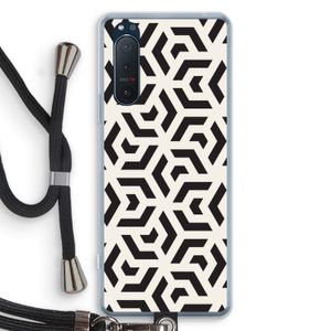Crazy pattern: Sony Xperia 5 II Transparant Hoesje met koord