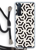 Crazy pattern: Sony Xperia 5 II Transparant Hoesje met koord