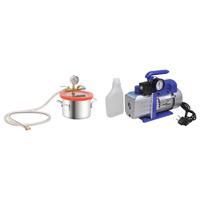 VidaXL Vacuümkamer met 1-traps pomp 3,7 l