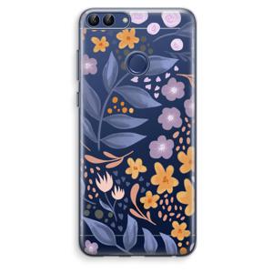 Flowers with blue leaves: Huawei P Smart (2018) Transparant Hoesje