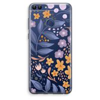 Flowers with blue leaves: Huawei P Smart (2018) Transparant Hoesje - thumbnail