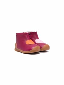 Camper Kids bottines en cuir à cœurs - Rose