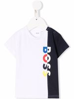 BOSS Kidswear t-shirt colour block - Blanc - thumbnail