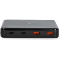 Oplader | 65 W | GaN | Snellaad functie | 1.5 / 2.0 / 3.0 / 3.25 A | Outputs: 4 | USB-A / USB-C | E
