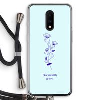 Bloom with grace: OnePlus 7 Transparant Hoesje met koord