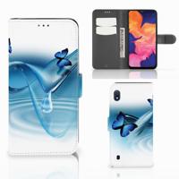Samsung Galaxy A10 | Telefoonhoesje | Met pasjeshouder | Vlinders