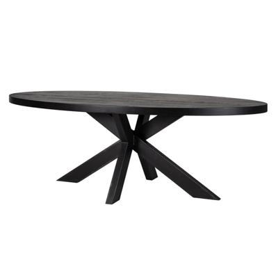 Richmond Ovale Eettafel 'Watson' 235 x 110cm, kleur Zwart