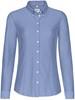 Hakro 129 Blouse Natural Stretch - Ocean Blue - L