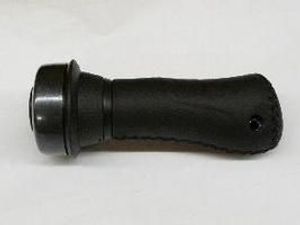 Gazelle Handvat links 100 mm met draaibel - zwart aero leder