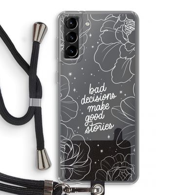 Good stories: Samsung Galaxy S21 Plus Transparant Hoesje met koord