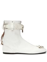 JW Anderson bottines à détail de cadenas - Blanc