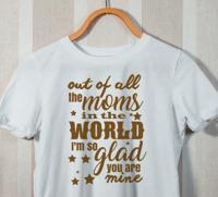 Moederdag t-shirt Goudkleurig voor Moederdag t-shirt Goudkleurig voor