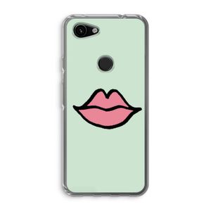 Kusje: Google Pixel 3a Transparant Hoesje