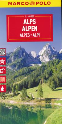 Wegenkaart - landkaart Alps - Alpen | Marco Polo Wegenkaart - landkaart Alps - Alpen | Marco Polo
